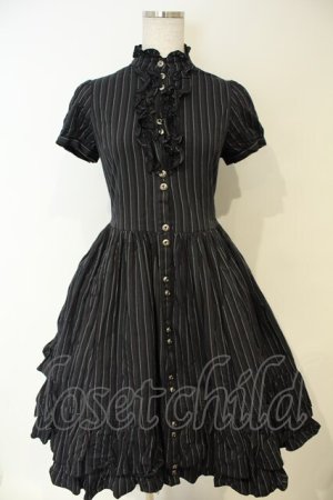 画像: metamorphose / Elegant Ladyストライプワンピース  グリーン O-26-02-06-063-ME-OP-OW-OS