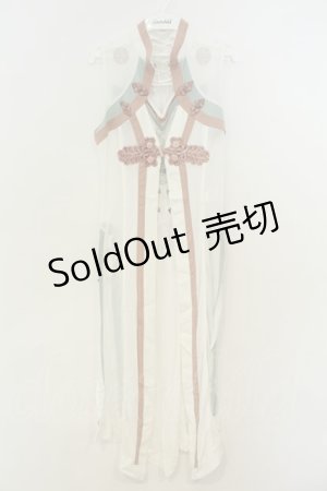 画像: Ozz oneste / 夏チャイナジレ  ホワイト×ピンク×グリーン O-26-02-06-011-OO-OP-OW-OS