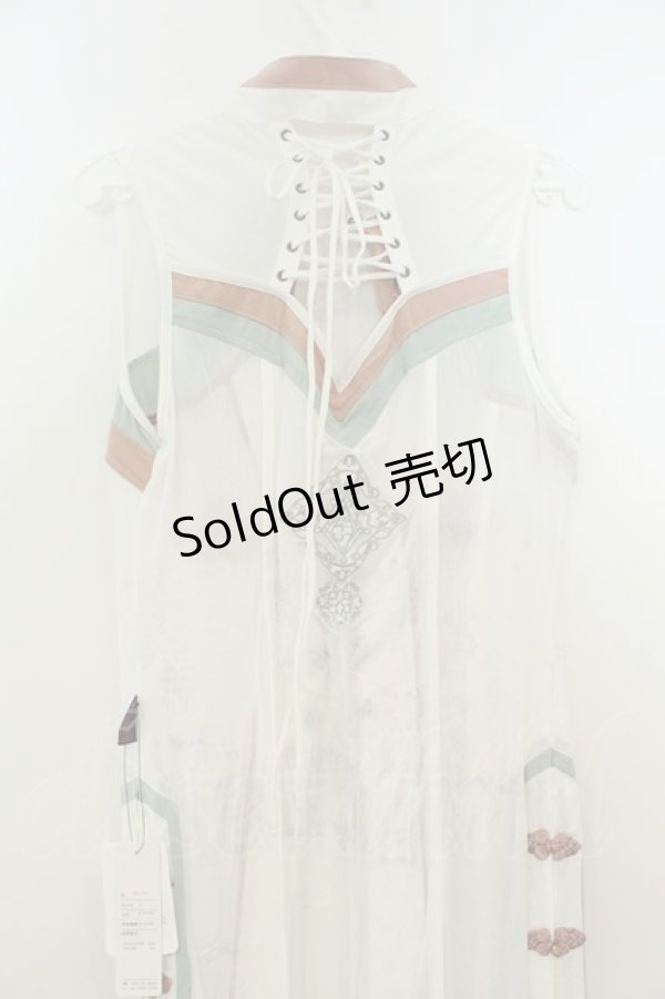 画像3: Ozz oneste / 夏チャイナジレ  ホワイト×ピンク×グリーン O-26-02-06-011-OO-OP-OW-OS (3)