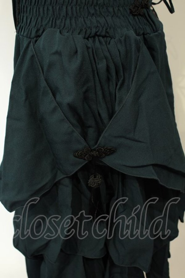 画像2: Ozz oneste / チャイナ刺繍スカート  グリーン O-26-02-06-015-OO-SK-OW-OS (2)