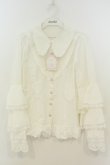 画像1: Vilia / フリル袖ブラウス L シロ O-26-02-06-019-LO-BL-OW-OS (1)