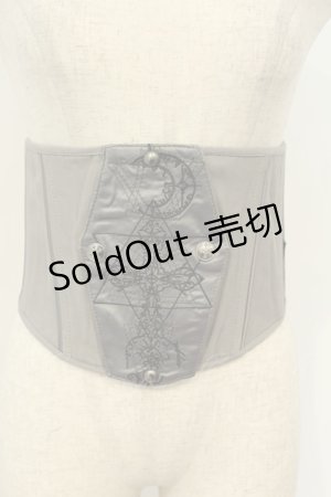 画像: Ozz Croce / エンブロイダリーショートコルセット  グレー O-26-02-06-020-OO-TO-OW-OS