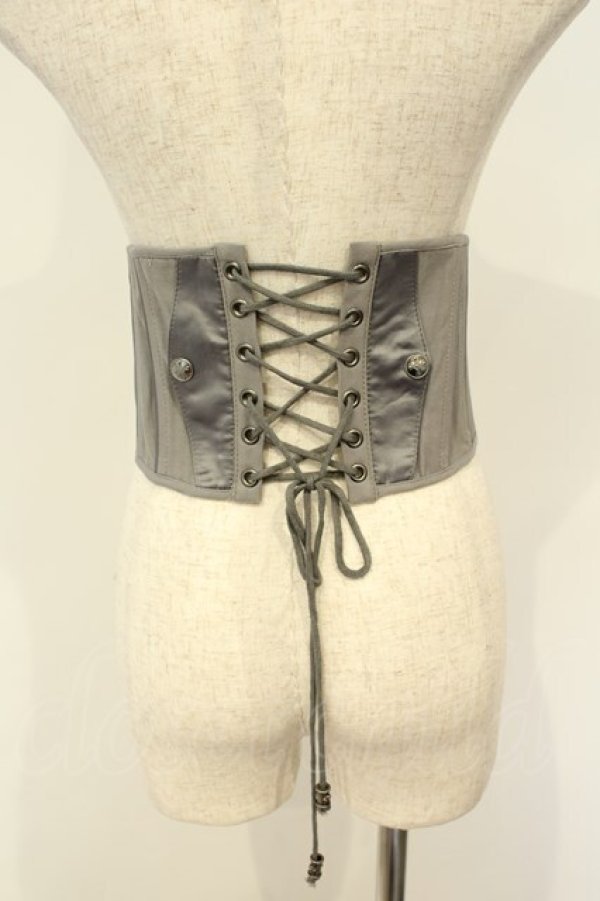 画像3: Ozz Croce / エンブロイダリーショートコルセット  グレー O-26-02-06-020-OO-TO-OW-OS (3)