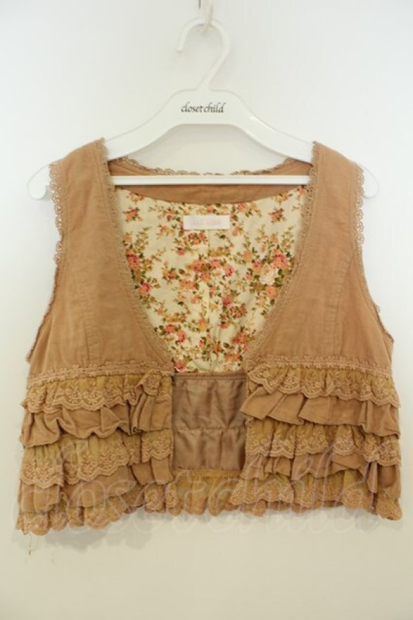 画像1: LIZ LISA / ウエスタン風ベスト 0 キャメル O-26-02-06-004-LO-TO-OW-OS (1)