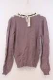 画像3: axes femme / ブロッキングニットプルオーバー M ラベンダー O-26-02-07-030-AX-TO-IG-OS (3)