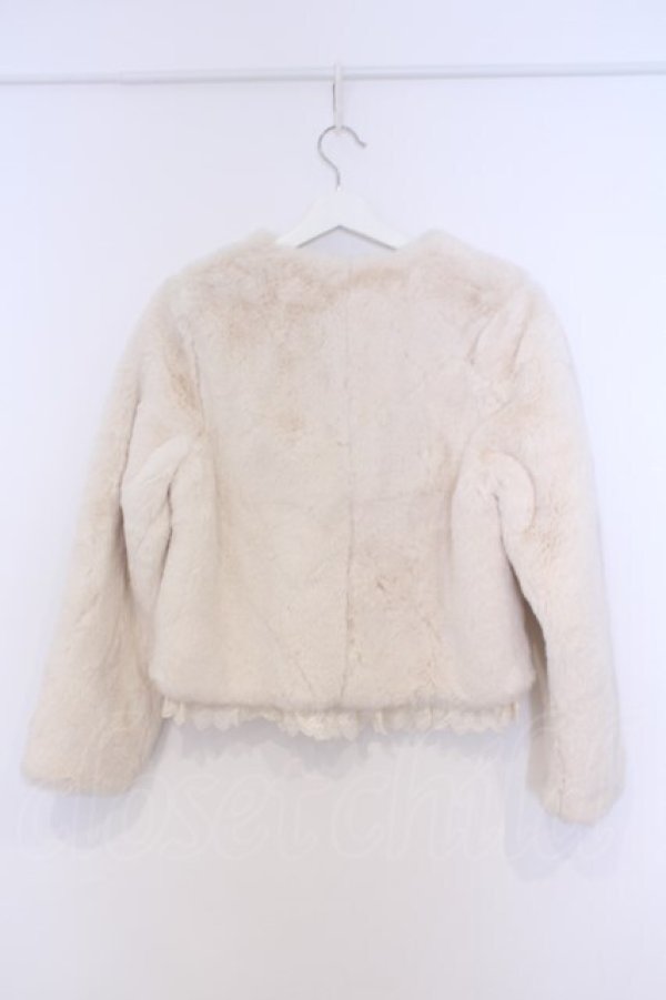 画像3: axes femme / ショートフェイファーコート  アイボリー O-26-02-07-033-AX-JA-IG-OS (3)