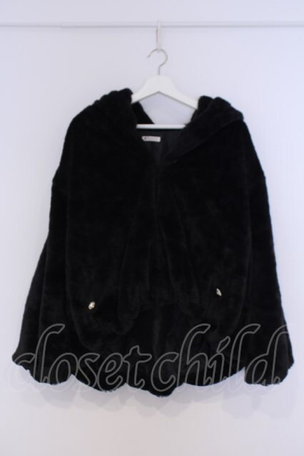 画像1: axes femme / ファーコート F クロ O-26-02-07-035-AX-CO-IG-OS (1)