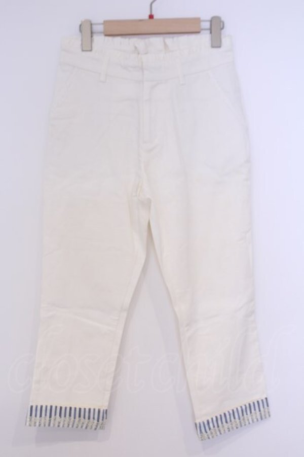 画像1: axes femme / ウエストリボンチノパン L オフ O-26-02-07-041-AX-PA-IG-OS (1)