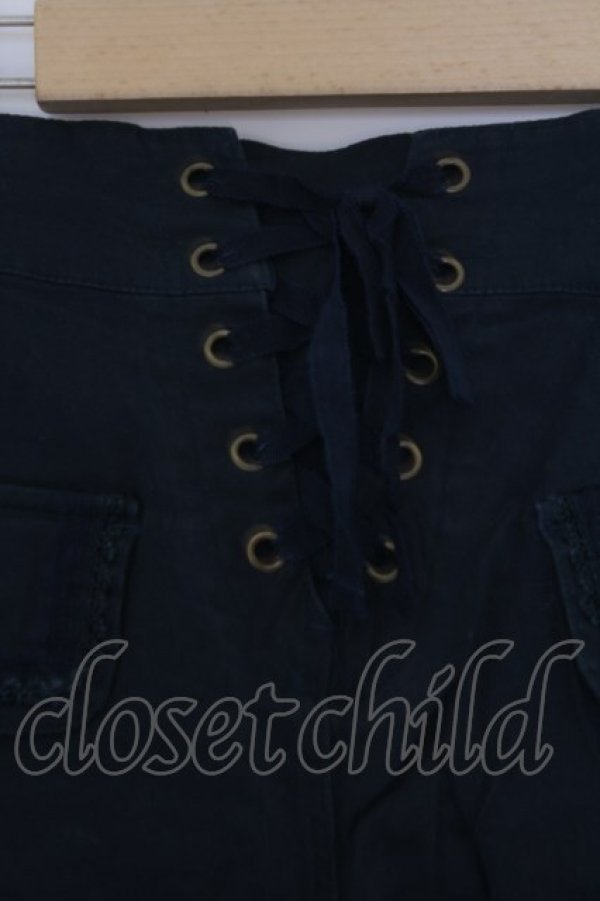 画像2: axes femme / レースアップカーゴハーフパンツ L グリーン O-26-02-07-043-AX-PA-IG-OS (2)