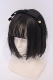 画像1: melume / リボンカチューシャ  クロ O-26-02-07-044-0-AC-YM-ZT575-F003 (1)