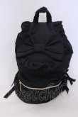 画像1: m petit by misako / TT AM リボンフラップ リュックサック  クロ O-26-02-07-051-LO-BG-YM-OS (1)