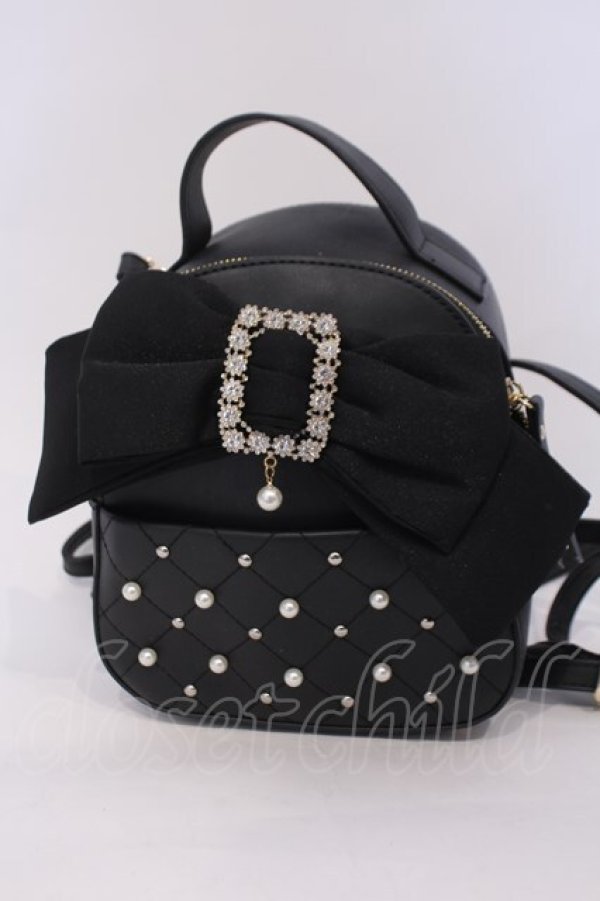 画像1: Rojita / BIGリボンリュック  クロ O-26-02-07-052-LO-BG-YM-OS (1)