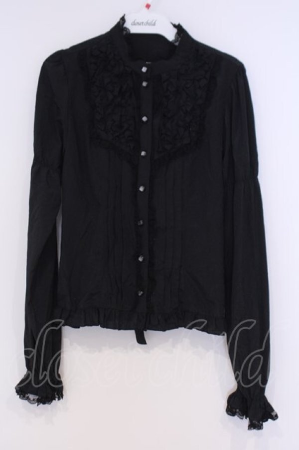 画像1: metamorphose / Tailor'sブラウス  クロ O-26-02-07-005-ME-BL-OW-OS (1)