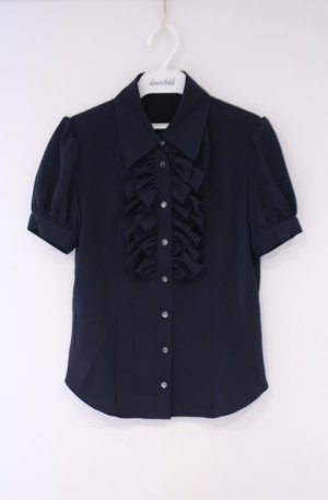 画像: NO.S PROJECT / リリーブラウス  ネイビー O-26-02-07-1001-LO-BL-OW-OS