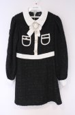 画像1: Swankiss / TS spring tweed O/P ワンピース F クロ O-26-02-07-1009-CA-OP-IG-OS (1)