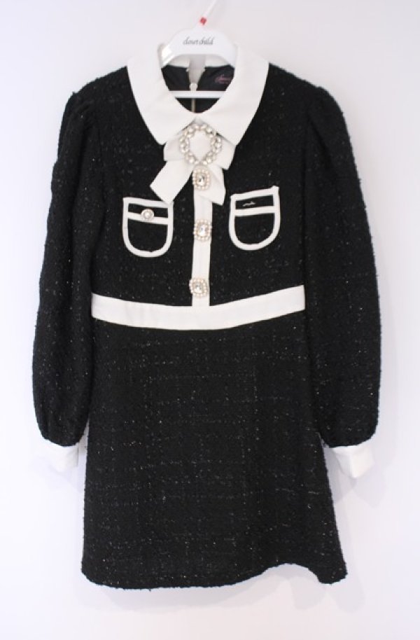 画像1: Swankiss / TS spring tweed O/P ワンピース F クロ O-26-02-07-1009-CA-OP-IG-OS (1)