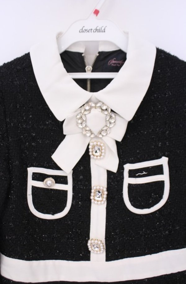 画像2: Swankiss / TS spring tweed O/P ワンピース F クロ O-26-02-07-1009-CA-OP-IG-OS (2)