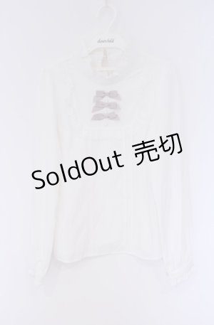 画像: Lily Merry / スタンドネックブラウス M シロ O-26-02-07-1014-LO-BL-YM-OS