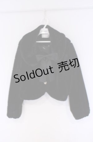 画像: mpetit by misako / クロミファーBZナガ　ファーブルゾン M クロ O-26-02-07-1023-PU-CO-YM-OS