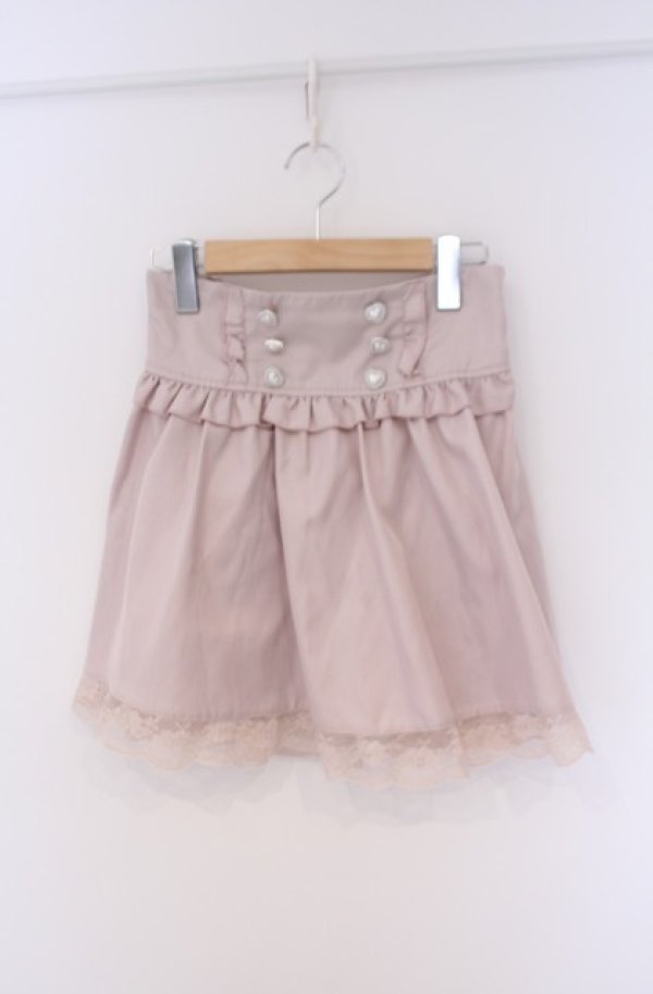 画像1: Lily Merry / ハートボタンスカパン M ピンク O-26-02-07-1026-LO-PA-YM-OS (1)