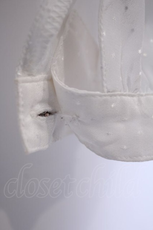 画像3: metamorphose / スワンレースブラウス  シロ O-26-02-07-008-ME-BL-OW-OS (3)