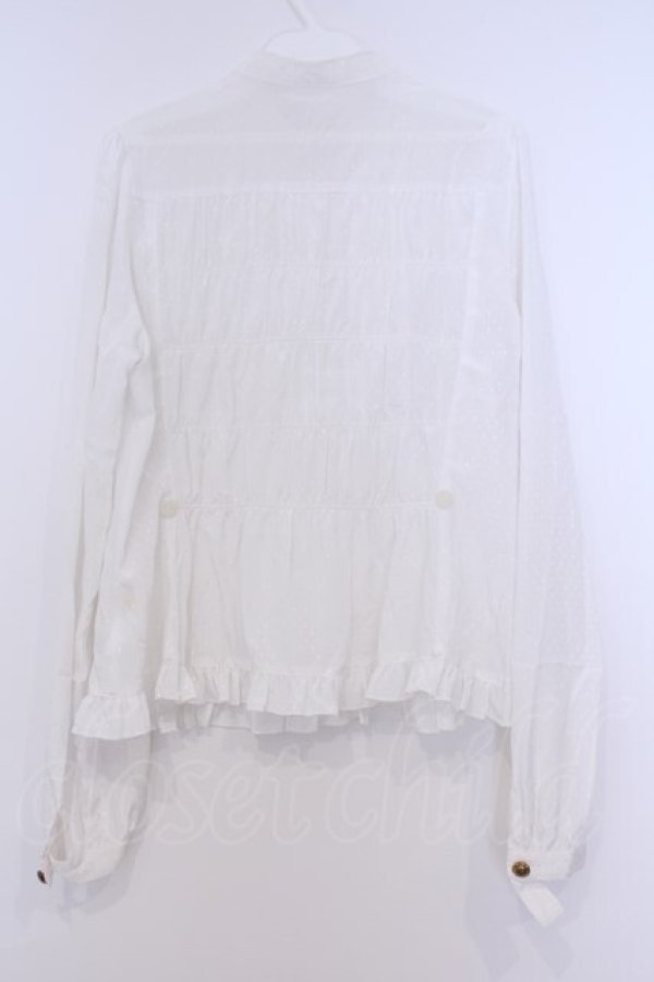 画像4: metamorphose / スワンレースブラウス  シロ O-26-02-07-008-ME-BL-OW-OS (4)