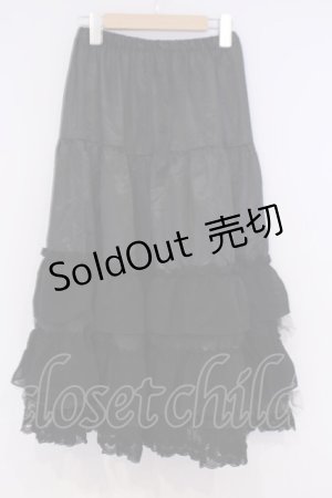画像: BABY,THE STARS SHINE BRIGHT / レースフリルペチコート  クロ O-26-02-07-010-BA-SK-OW-OS