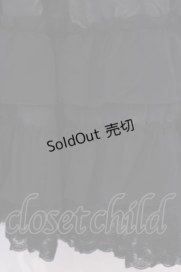 画像2: BABY,THE STARS SHINE BRIGHT / レースフリルペチコート  クロ O-26-02-07-010-BA-SK-OW-OS (2)