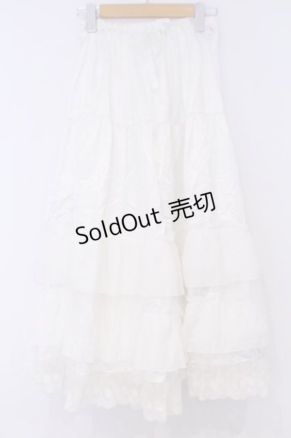 画像1: BABY,THE STARS SHINE BRIGHT / レースフリルペチコート  シロ O-26-02-07-011-BA-SK-OW-OS (1)