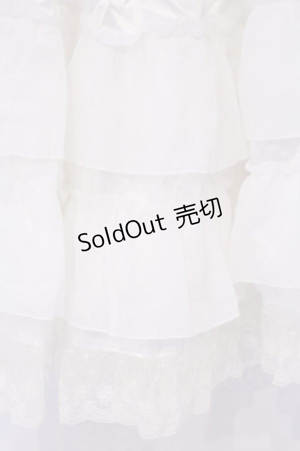 画像2: BABY,THE STARS SHINE BRIGHT / レースフリルペチコート  シロ O-26-02-07-011-BA-SK-OW-OS (2)