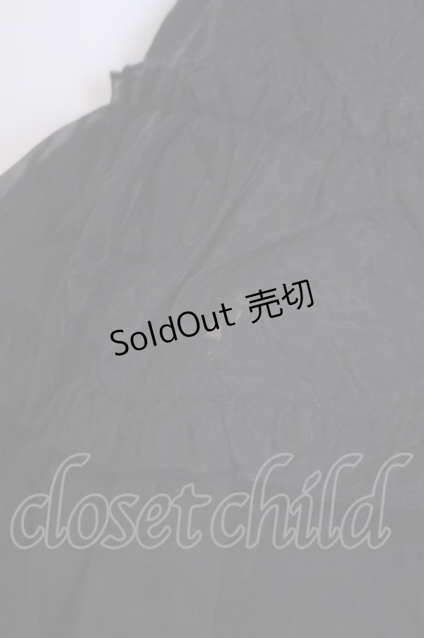 画像4: metamorphose / ソフトオーガンジーフリルパニエ  クロ O-26-02-07-012-ME-SK-OW-OS (4)