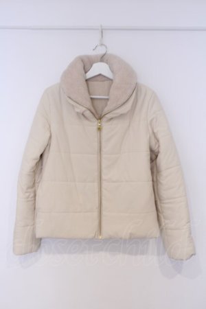 画像: axes femme / ショート中綿コート M アイボリー O-26-02-07-013-AX-CO-IG-OS