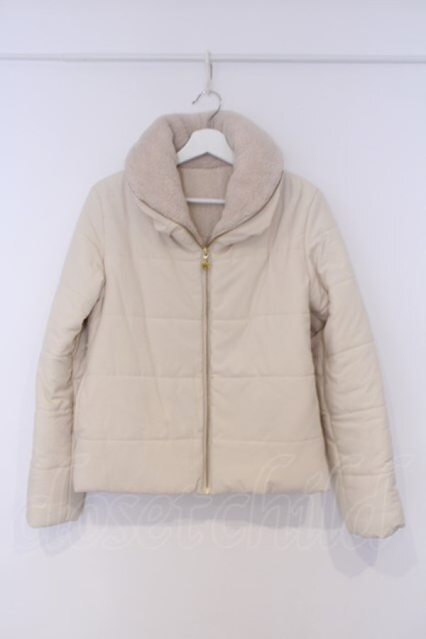 画像1: axes femme / ショート中綿コート M アイボリー O-26-02-07-013-AX-CO-IG-OS (1)