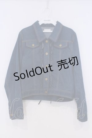 画像: axes femme / レースアップGジャン  インディゴ O-26-02-07-018-AX-JA-IG-ZT0217V