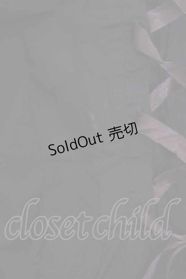 画像4: metamorphose / CL チュールジャボブラウス  ブラウン O-26-02-07-002-ME-BL-OW-OS (4)