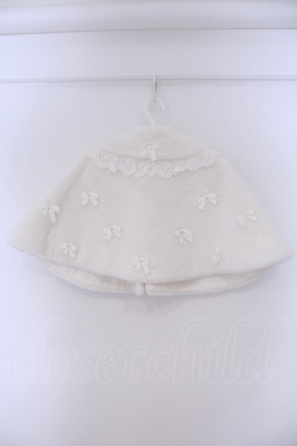 画像4: BABY,THE STARS SHINE BRIGHT / Ribbon Princessファーケープ  シロ O-26-02-09-024-BA-JA-YM-OS (4)