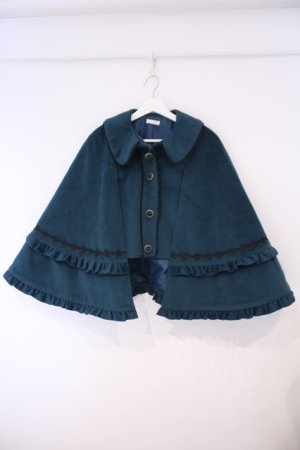 画像: Chalmiere / フリルケープコート M グリーン O-26-02-09-026-0-CO-OW-OS