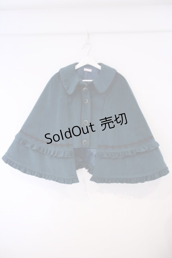 画像1: Chalmiere / フリルケープコート M グリーン O-26-02-09-026-0-CO-OW-OS (1)