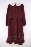 画像2: m petit by misako / マイメロワッペン付きワンピース M ワイン O-26-02-09-027-LO-OP-OW-OS (2)