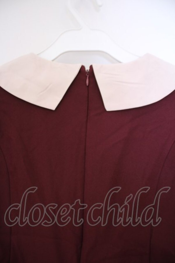 画像3: m petit by misako / マイメロワッペン付きワンピース M ワイン O-26-02-09-027-LO-OP-OW-OS (3)