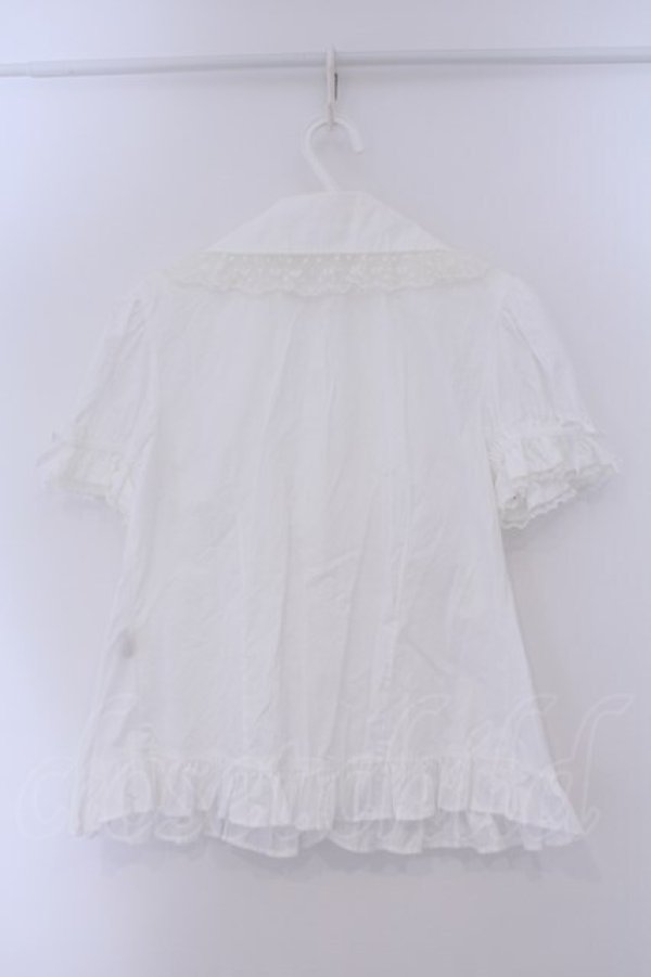 画像4: Angelic Pretty / ファンシーフリルブラウス  シロ O-26-02-09-029-AP-BL-OW-OS (4)