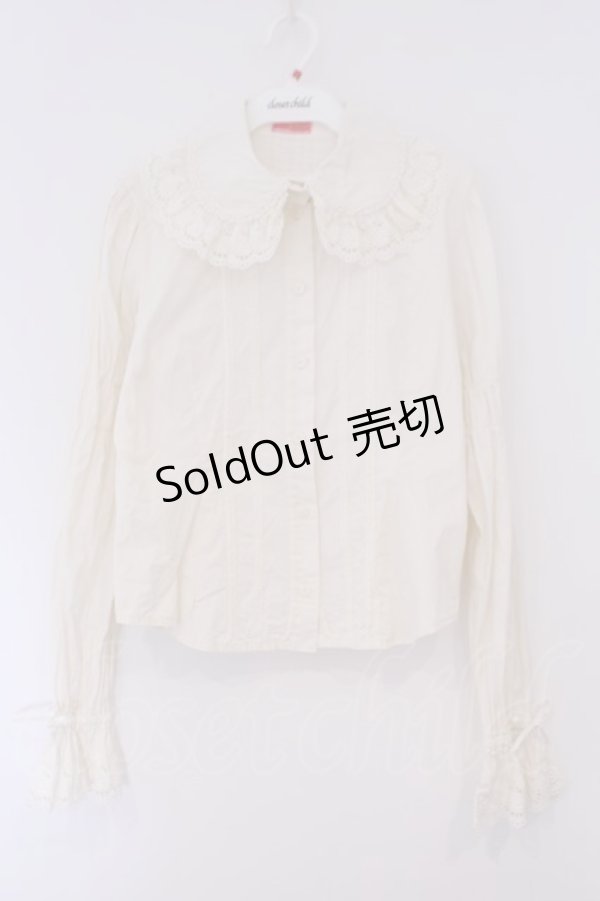 画像1: BABY,THE STARS SHINE BRIGHT / ローズレースブラウス  生成り O-26-02-09-031-BA-BL-IG-OS (1)