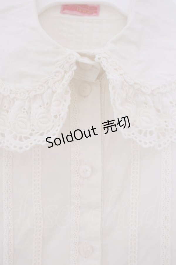 画像2: BABY,THE STARS SHINE BRIGHT / ローズレースブラウス  生成り O-26-02-09-031-BA-BL-IG-OS (2)