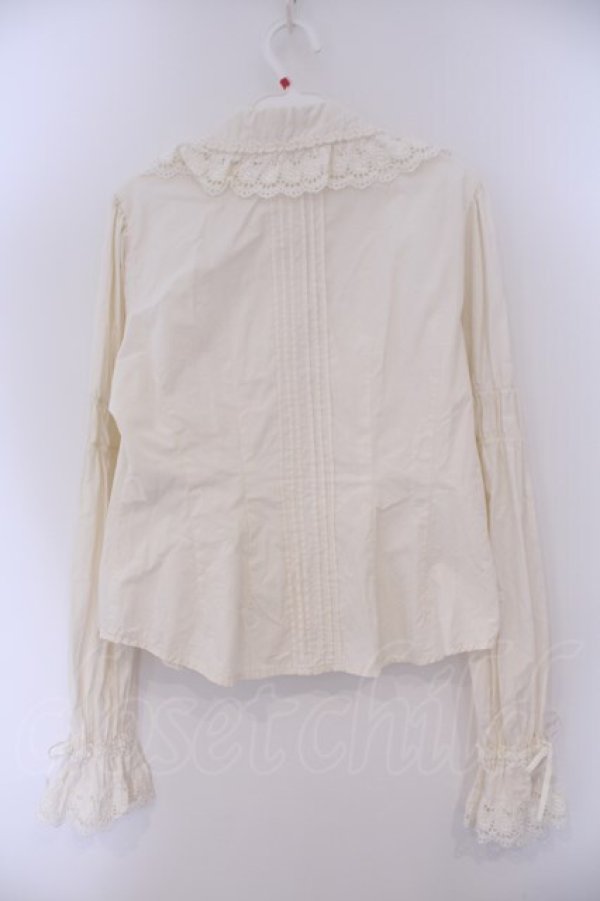 画像4: BABY,THE STARS SHINE BRIGHT / ローズレースブラウス  生成り O-26-02-09-031-BA-BL-IG-OS (4)