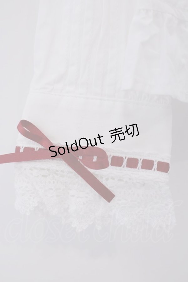 画像3: BABY,THE STARS SHINE BRIGHT / Love ring Present Box ブラウス  シロ×えんじ O-26-02-09-033-BA-BL-IG-OS (3)