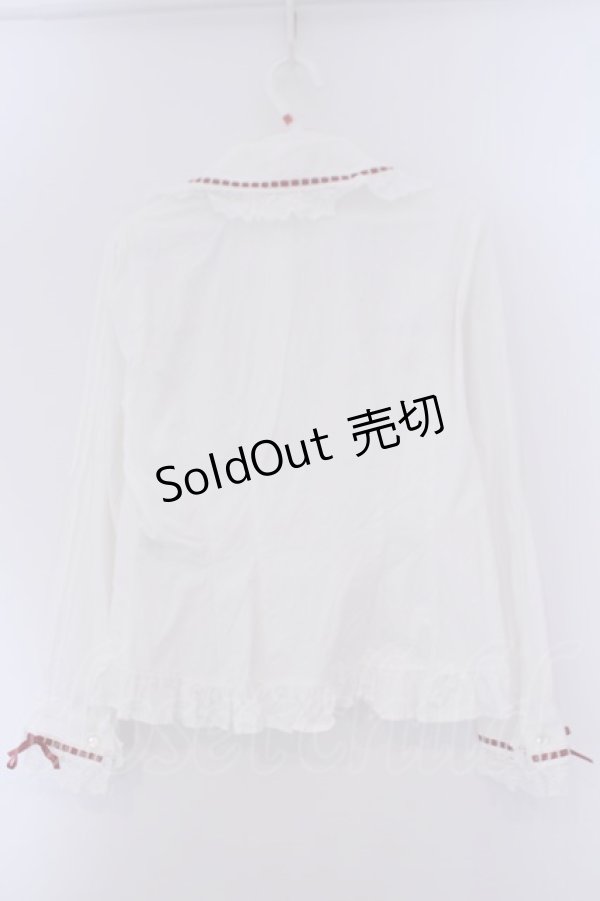 画像4: BABY,THE STARS SHINE BRIGHT / Love ring Present Box ブラウス  シロ×えんじ O-26-02-09-033-BA-BL-IG-OS (4)