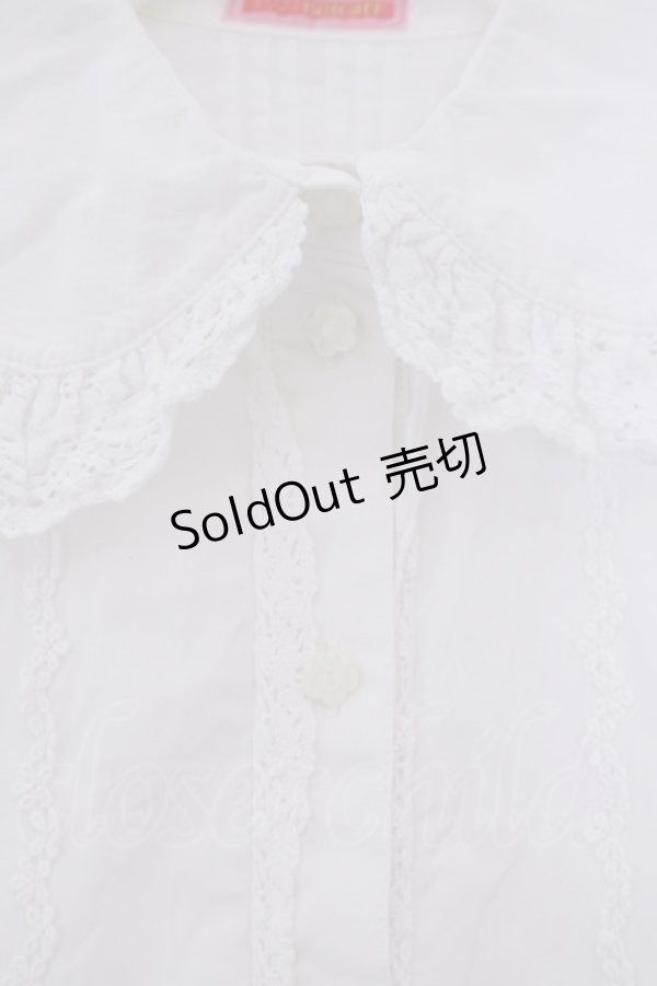 画像2: BABY,THE STARS SHINE BRIGHT / スクールブラウス  シロ O-26-02-09-034-BA-BL-IG-OS (2)