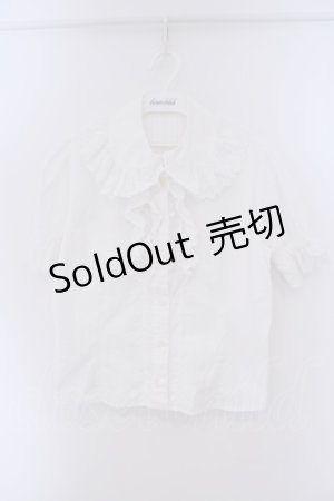 画像: BABY,THE STARS SHINE BRIGHT / フリルフル半袖ブラウス  シロ O-26-02-09-035-BA-BL-IG-OS