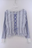 画像4: Angelic Pretty / ストライプレースブラウス  サックス O-26-02-09-036-AP-TO-OW-OS (4)