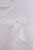 画像2: metamorphose / リボンカーディガン  シロ O-26-02-09-037-ME-TO-OW-OS (2)